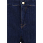 Blue Cotton Jeans Denim