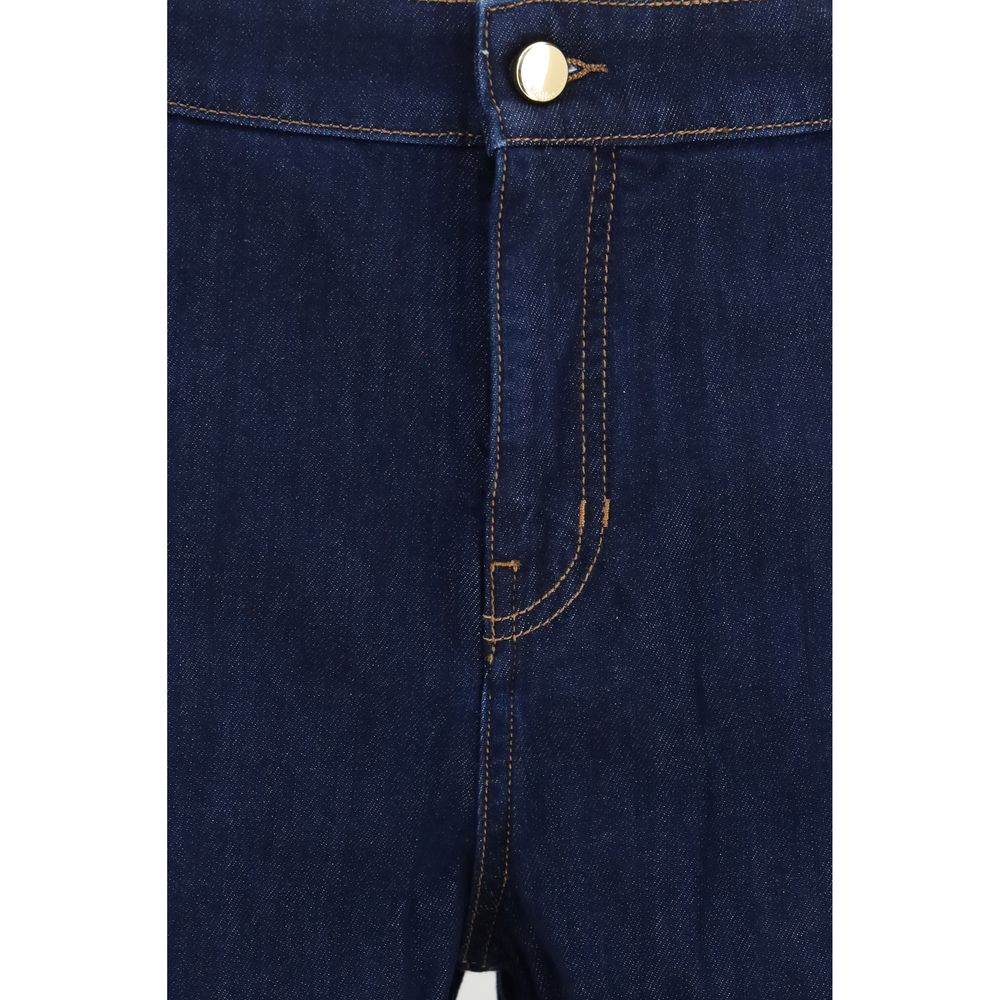 Blue Cotton Jeans Denim