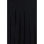 Black Silk Casual Dress