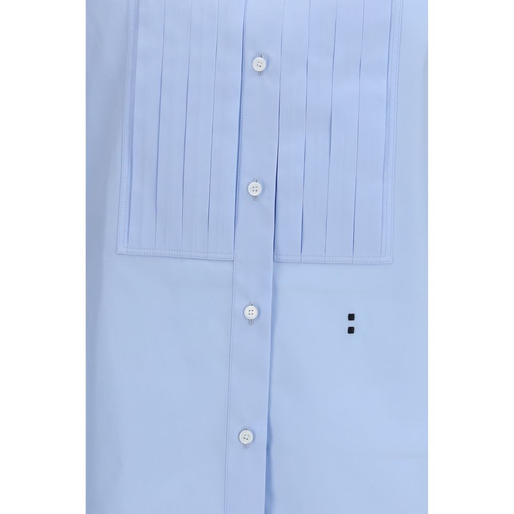Blue Cotton Dress Shirt