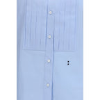 Blue Cotton Dress Shirt