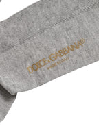 Men Gray Viscose Over The Calf Accessory Socks