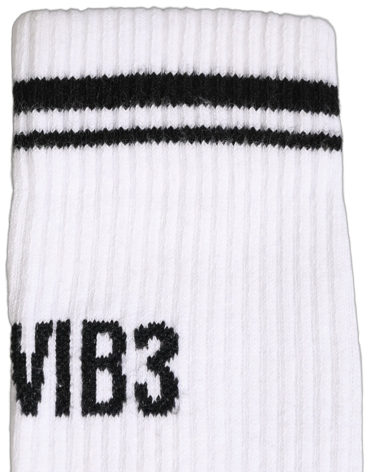 Men White DGVIB3 Cotton Mid Calf Accessory Socks