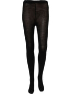 Black Wool Stretch Tights Stocking Accessory Socks