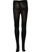Black Wool Stretch Tights Stocking Accessory Socks