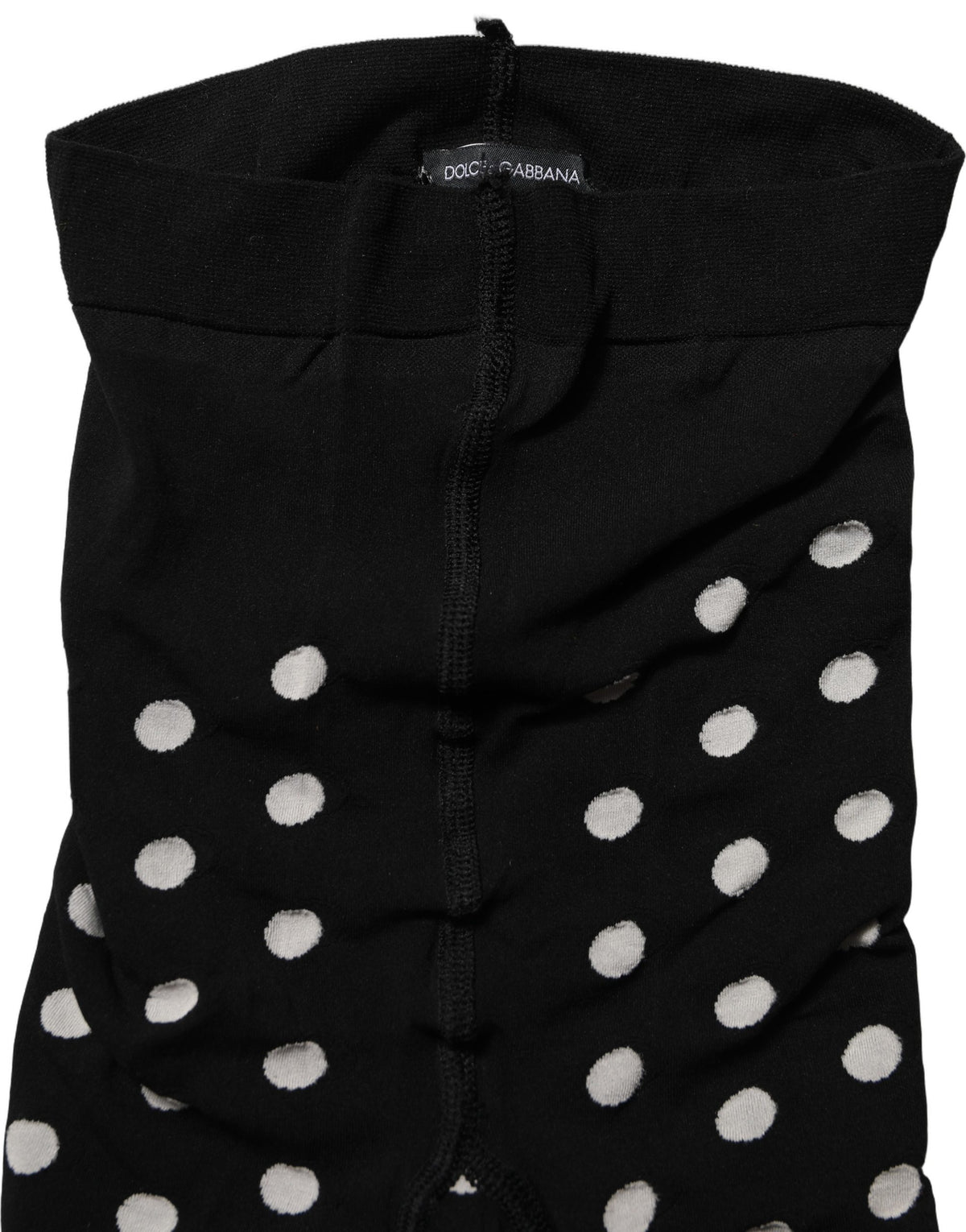 Black Polka Dot Fishnet Pantyhose Stockings Socks