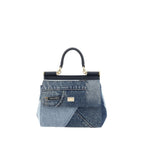 Blue Cotton Handbag