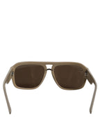 Khaki DG4403 Acetate Aviator Frame Eyewear Sunglasses