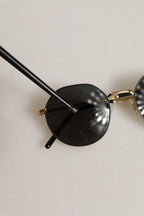 Gold Toned Metal Frame DG2286 Round Eyewear Sunglasses