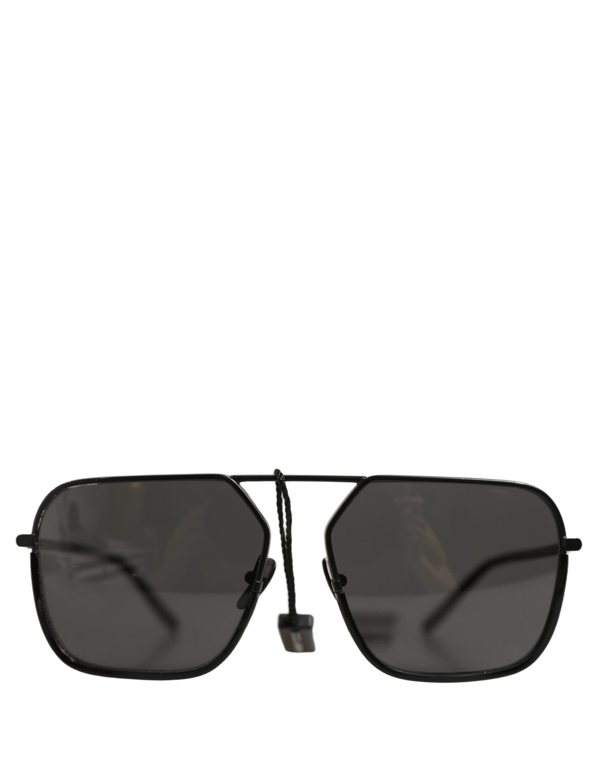 Black DG2193J Rectangular Metal Frame Eyewear Sunglasses