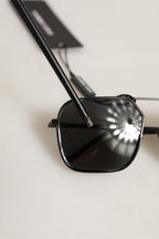 Black DG2193J Rectangular Metal Frame Eyewear Sunglasses