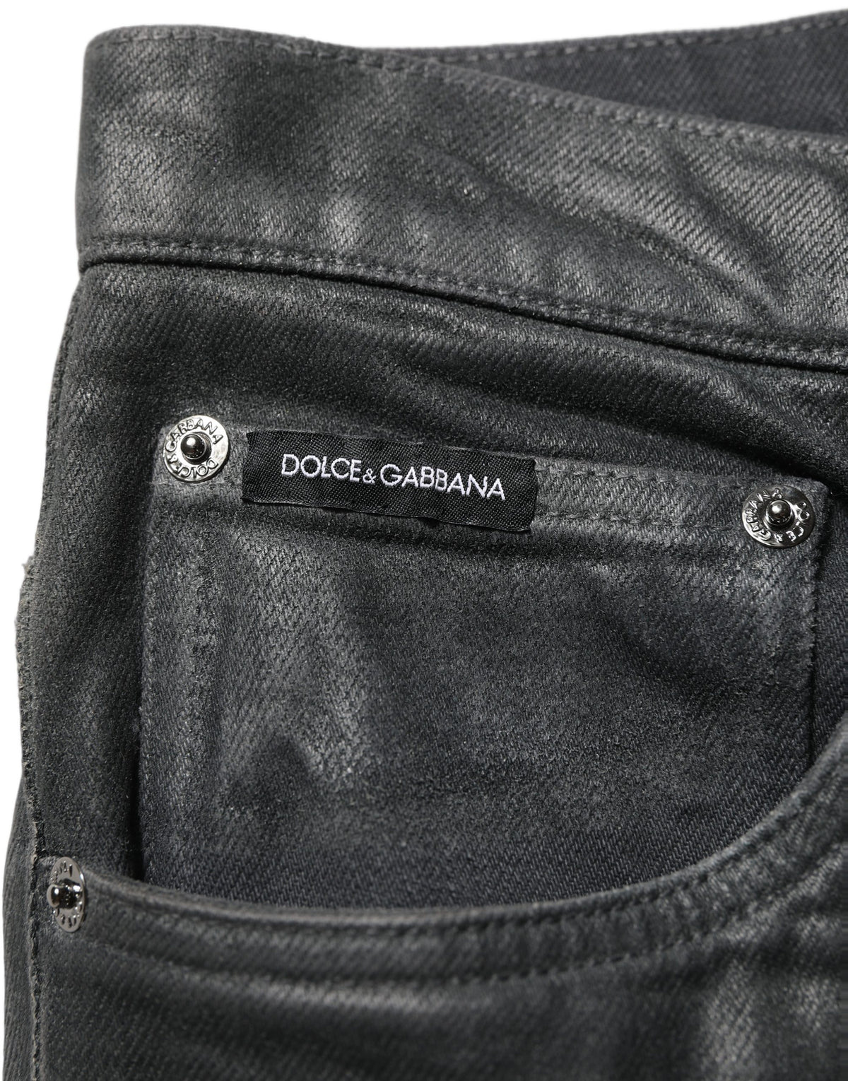 Dark Gray Cotton Loose Fit Men Denim Jeans