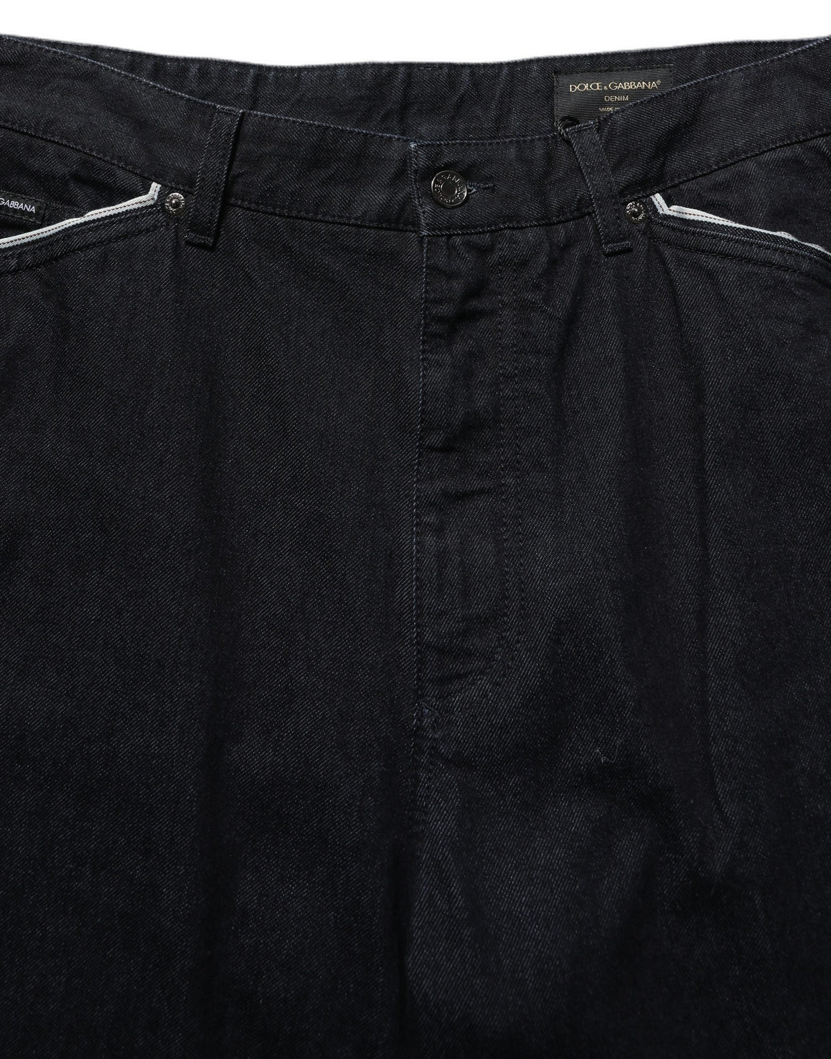 Black Cotton Stretch Straight Men Denim Jeans