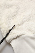 Off White Terry Cotton Plush Men Jogger Pants
