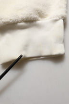 Off White Terry Cotton Plush Men Jogger Pants