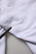 White Cotton Drawstring Jogger Trouser Pants