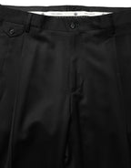 Black Wool Stretch Formal Dress Trouser