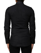 Black GOLD Long Sleeves Formal Dress Shirt