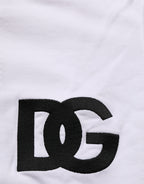 White Cotton Crew Neck Sweatshirt Sweater