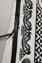 White Bandana Print Cotton CrewNeck T-shirt