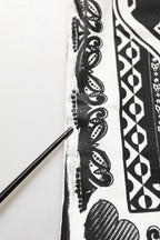 White Bandana Print Cotton Crew Neck T-shirt