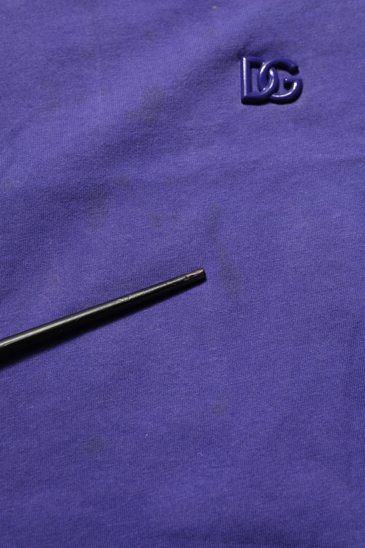 Violet Cotton Crew Neck Short Sleeve T-shirt