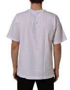 White DG 58.62 Cotton Crew Neck Men T-shirt
