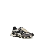 Gray Calf Leather Bos Taurus Chunky Sneakers