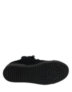 Black Portofino Lace-Up Sneakers Shoes