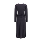 Gray Cotton Casual Dress