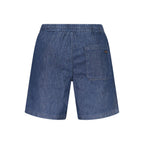 Blue Cotton Men's Jean Shorts