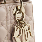 Beige Lamb Leather Handbag
