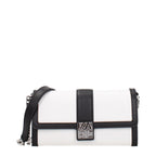 White Leather Clutch Bag