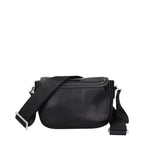 Black Leather Crossbody Bag
