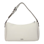 Gray Leather Shoulder Bag