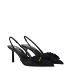 Black Fibres High Heel Pumps