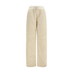 Beige Polyester Joggers (Workout Pants)