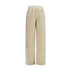 Beige Polyester Joggers (Workout Pants)