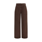Brown Cotton Cargo Pants