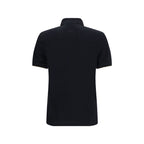 Black Cotton Polo Shirt