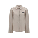 Gray Cotton Dress Shirt