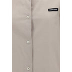 Gray Cotton Dress Shirt