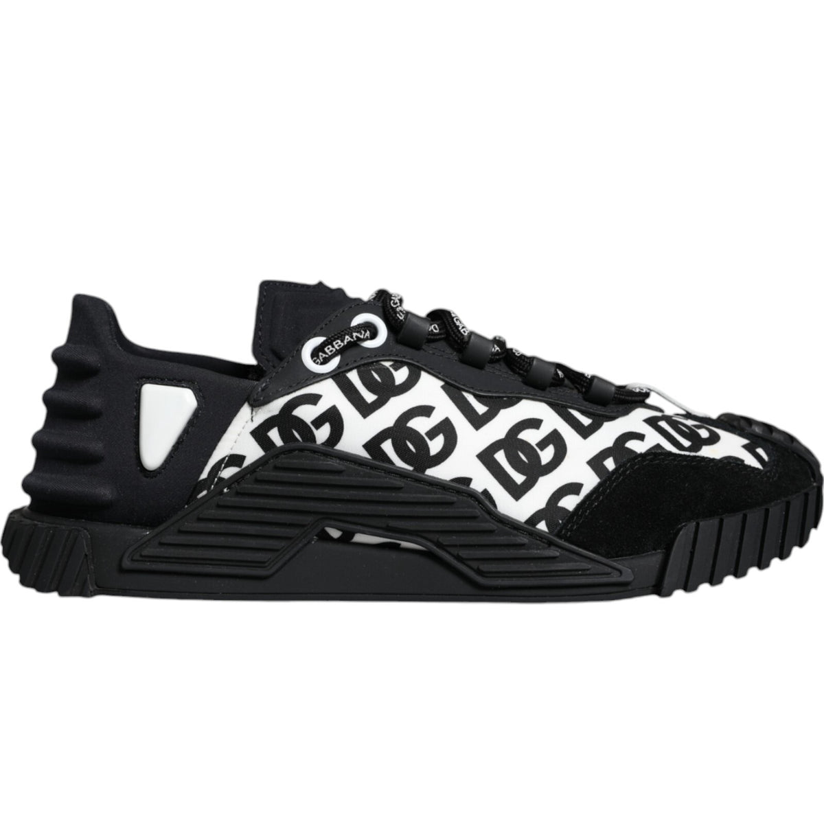 Black Logo Lace Up Low Top NS1 Sneakers Shoes