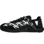 Black Logo Lace Up Low Top NS1 Sneakers Shoes