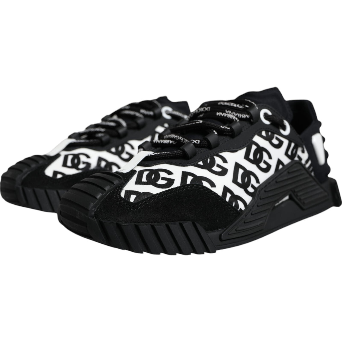 Black Logo Lace Up Low Top NS1 Sneakers Shoes