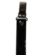 Black Adjustable Silver Metal Clips Suspenders