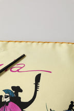 Cream Venezia Silk Twill Square Foulard Scarf