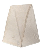 Men Beige Silk Wool Shawl Lace Stole Scarf