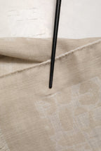 Men Beige Silk Wool Shawl Lace Stole Scarf