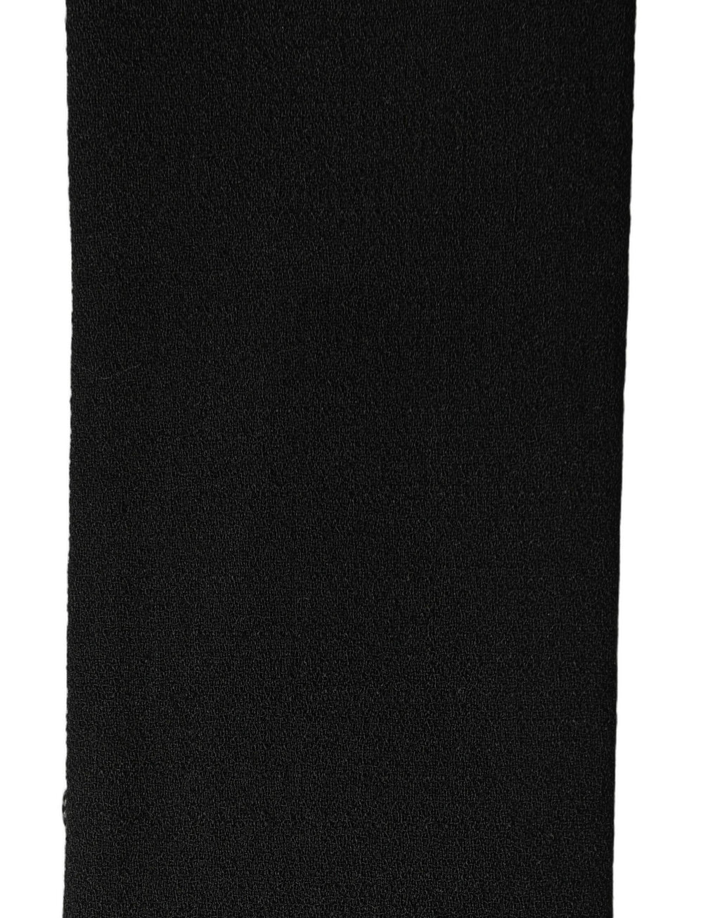 Men Black Wool Knitted Fringed Foulard Scarf